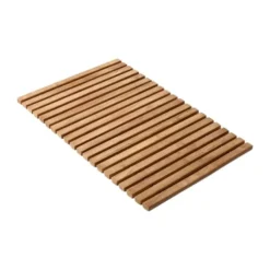 cinas Bademåtte B 40 x L 60 cm - Teaktræslameller - Natur
