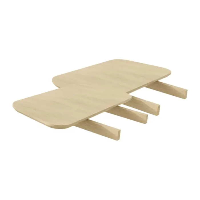 cinas Elvo Tillægsplader H 2 x B 80 x L 40 cm - Bambus - Natur