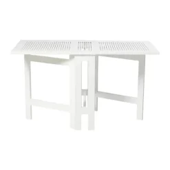 cinas Outdoor Butterfly Bord H 72 x B 65 x L 130 cm - Mahognitræ - Hvid