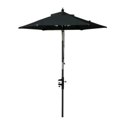 cinas Outdoor Nero Balcony Parasol Ø 1,80 x H 2,20 m - Polyester - Sort