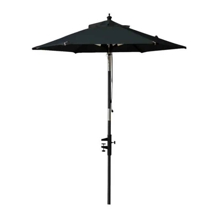 cinas Outdoor Nero Balcony Parasol Ø 1,80 x H 2,20 m - Polyester - Sort
