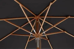 cinas Pomino Parasol Ø 300x H 275 cm - Olefin - Sort