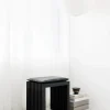 cinas Rib Skammel inkl. sort hynde H 48 x B 45 x L 35 cm - Maghoni - Sort