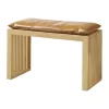 cinas Siddehynde til Rib bænk B 35 x L 73 cm - Læder - Brun