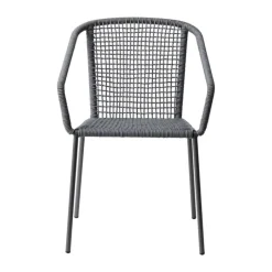 cinas Vito Havestol H 82 x B 52 x L 60 cm - Aluminium - Grå