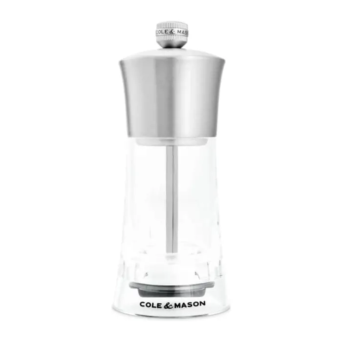 Cole&Mason Bromley Saltkværn H 15 cm - Akryl/rustfrit stål - Klar