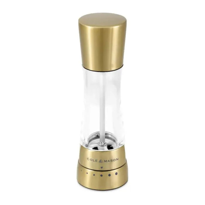 Cole&Mason Derwent Peberkværn H 19 cm - Akryl/rustfrit stål - Mat guld