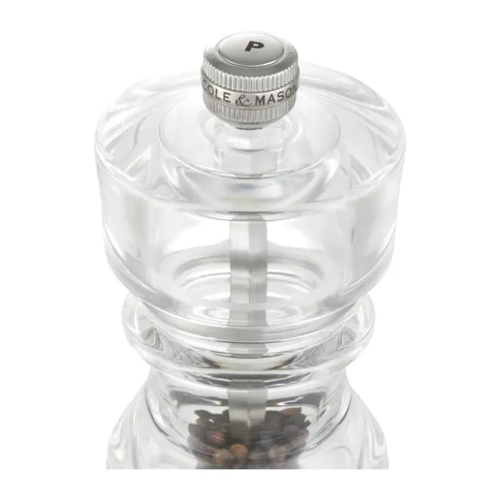 Cole&Mason London Kværnsæt H 13 cm - Akryl/rustfrit stål - Klar