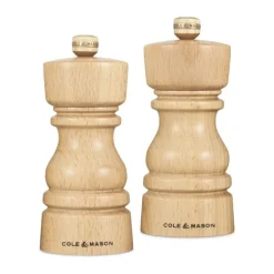 Cole&Mason London Kværnsæt H 13 cm - Bøgetræ/rustfrit stål - Natural Beech