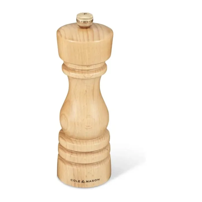 Cole&Mason London Kværnsæt H 18 cm - Bøgetræ/rustfrit stål - Natural Beech