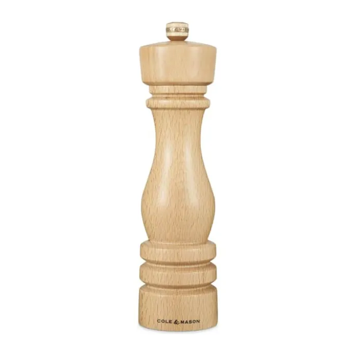 Cole&Mason London Peberkværn H 22 cm - Bøgetræ/rustfrit stål - Natural Beech