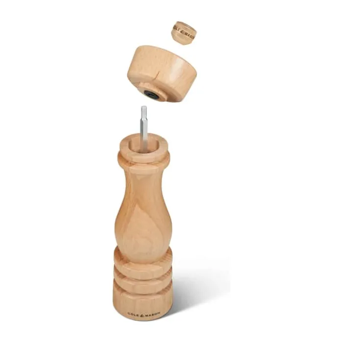 Cole&Mason London Peberkværn H 22 cm - Bøgetræ/rustfrit stål - Natural Beech