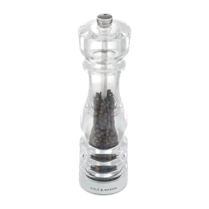 Cole&Mason London Peberkværn H 22 cm - Akryl/rustfrit stål - Klar