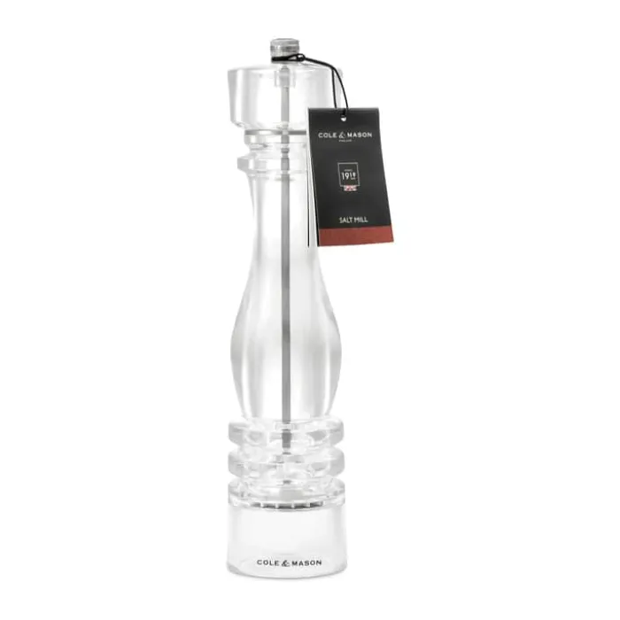 Cole&Mason London Saltkværn H 30 cm - Akryl/rustfrit stål - Klar