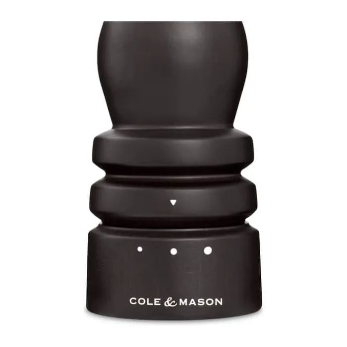 Cole&Mason London Saltkværn H 22 cm - Bøgetræ/rustfrit stål - Chocolate Wood