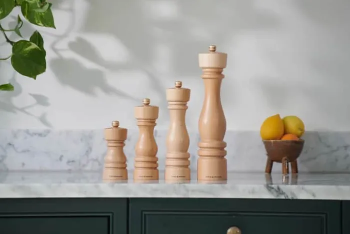 Cole&Mason London Saltkværn H 30 cm - Bøgetræ/rustfrit stål- Natural Beech