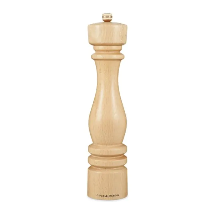 Cole&Mason London Saltkværn H 30 cm - Bøgetræ/rustfrit stål- Natural Beech