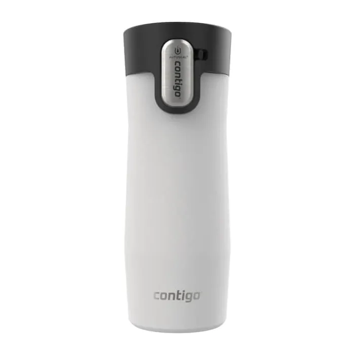 Contigo West Loop Termokop 470 ml - Rustfrit stål - Hvid