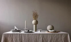 Cooee Ball Vase H 20 cm - Keramik - Sand