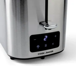 Cook & Baker Brødrister 2 skiver - Automatisk sluk - Krummebakke