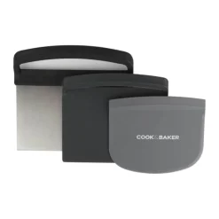 Cook & Baker Dejcutter - 3 stk. B 13,5 x L 14,5 cm - Plastik/stål - Grå
