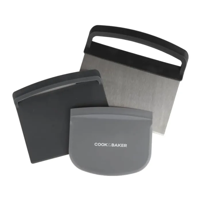Cook & Baker Dejcutter - 3 stk. B 13,5 x L 14,5 cm - Plastik/stål - Grå