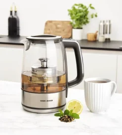 Cook & Baker Elektrisk Te-brygger 1,7 liter - Glas - Klar