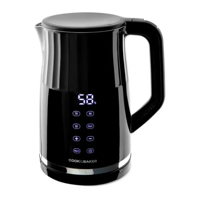 Cook & Baker Elkedel 1,7 liter - Plastik - Sort