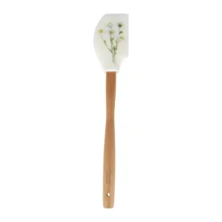 Cook & Baker Flora Dejskraber L 32 cm - Bøgetræ/silikone - Hvid