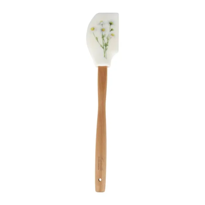 Cook & Baker Flora Dejskraber L 32 cm - Bøgetræ/silikone - Hvid