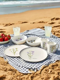 Cook & Baker Flora Tallerken Ø 28 cm - Genanvendt plastik - Klokkeblomst