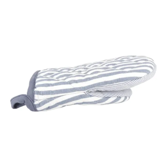 Cook & Baker Grydehandske L 21 cm- Økologisk bomuld - Blå