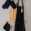 Cook & Baker Grydehandske L 21 cm- Økologisk bomuld - Sort
