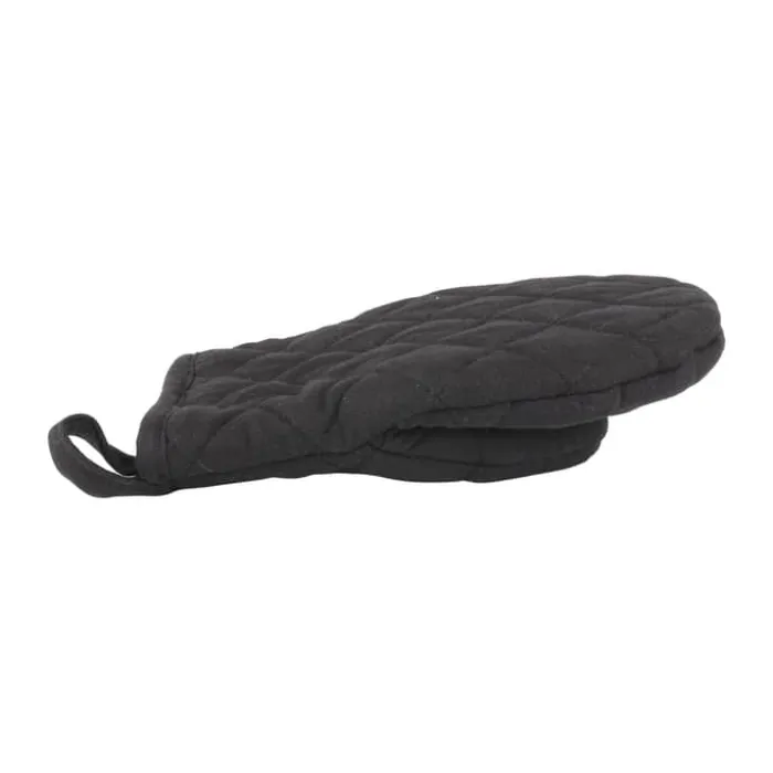 Cook & Baker Grydehandske L 21 cm- Økologisk bomuld - Sort