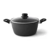 Cook & Baker Grydesæt - 9 dele 1/1/1,6/2,3/4,3 liter - Genbrugsaluminium - Sort