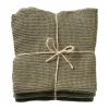 Cook & Baker Karklud - 3 stk. B 30 x L 30 cm - Økologisk bomuld - Mørkegrøn