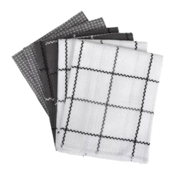Cook & Baker Karklud - 6 stk. B 30 x L 30 cm - Økologisk bomuld - Grå