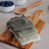 Cook & Baker Karklud - 3 stk. B 30 x L 30 cm - Økologisk bomuld - Støvet grøn