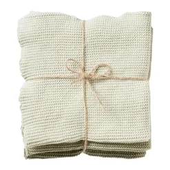 Cook & Baker Karklud - 3 stk. B 30 x L 30 cm - Økologisk bomuld - Støvet grøn
