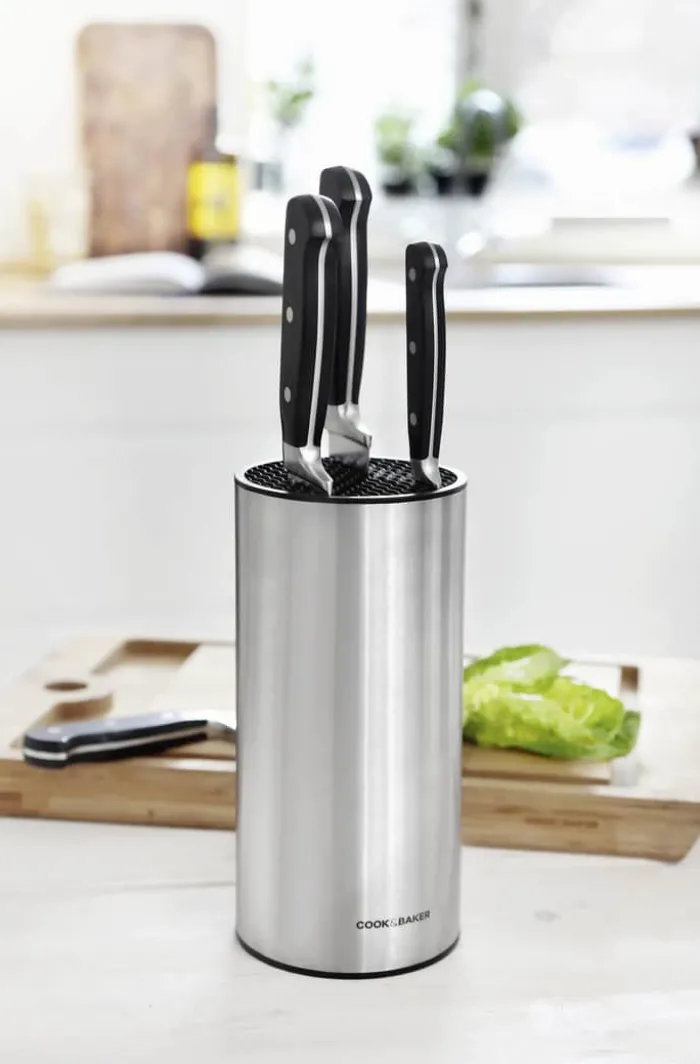 Cook & Baker Knivblok H 23 x Ø 11,5 cm - Stål