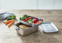 Cook & Baker Madkasse H 8,5 x B 13,5 x L 19 cm - Genanvendt rustfrit stål