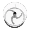Cook & Baker Minihakker H 19,5 x B 16 x L 16 cm - Plastik/Rustfrit stål - Hvid/Grå