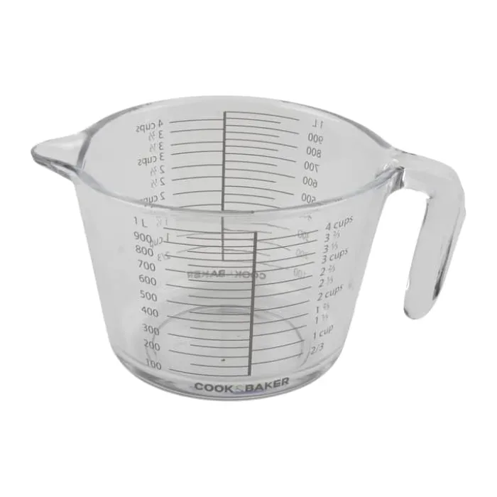 Cook & Baker Målekande 1liter - Glas - Klar