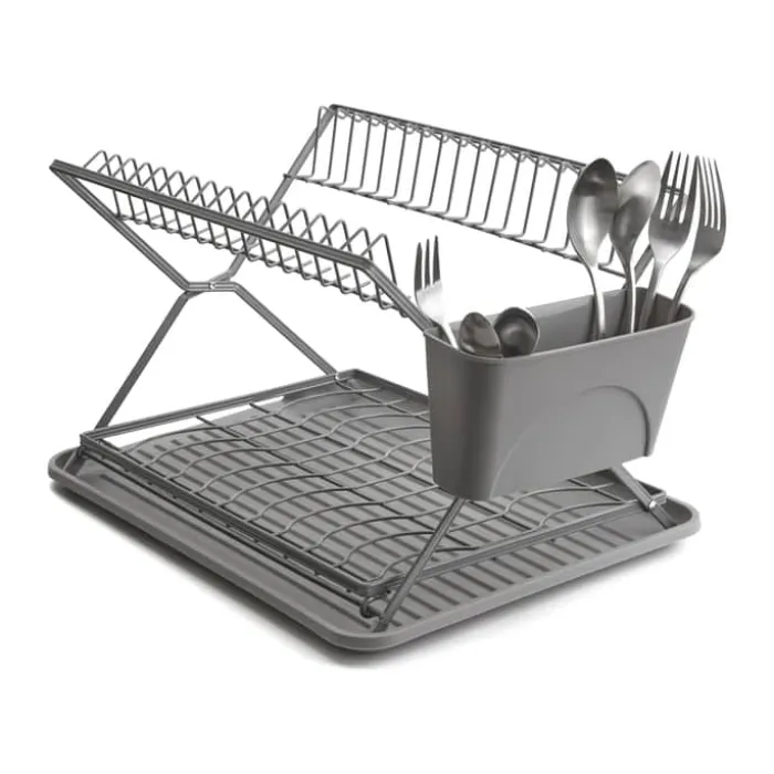 Cook & Baker Opvaskestativ H 26 x B 31,5 x L 43 cm - Plastik/stål - Grå
