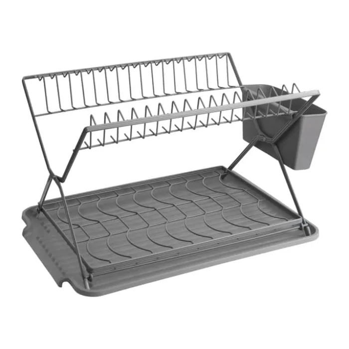 Cook & Baker Opvaskestativ H 26 x B 31,5 x L 43 cm - Plastik/stål - Grå