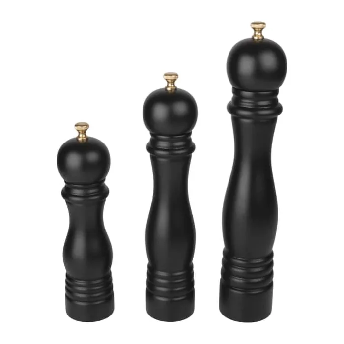 Cook & Baker Peberkværn H 30 cm - Gummitræ - Sort