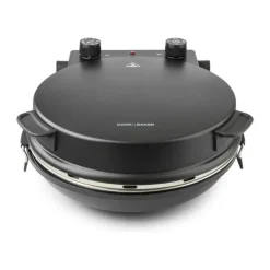 Cook & Baker Pizzamaskine 1200 watt - 5 temperaturindstillinger - Sort