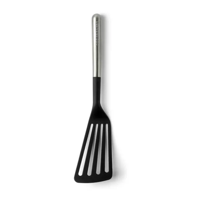 Cook & Baker Premium Fiskespatel L 33 cm - Stål/silikone - Sort/sølvfarvet