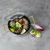 Cook & Baker Premium Gryde 2,3 liter - Genanvendt aluminium - Sølvfarvet/guldfarvet