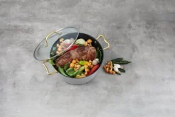 Cook & Baker Premium Gryde med låg 5 liter - Genanvendt aluminium